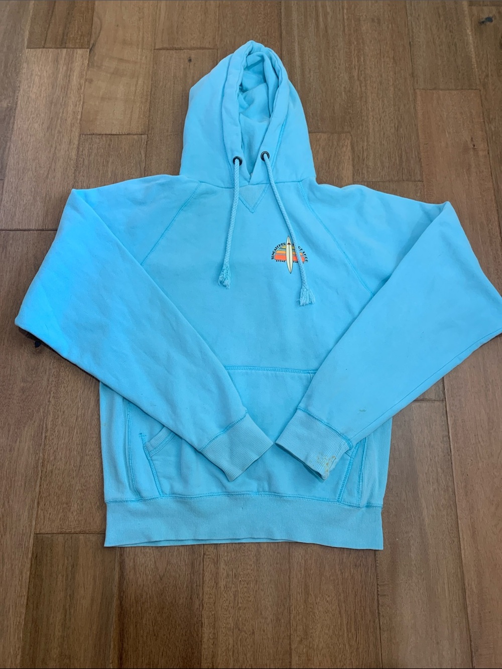 Blue 84 Light Blue Crewneck Hoodie Size Small with Surf Logo Sun Catcher Suurf